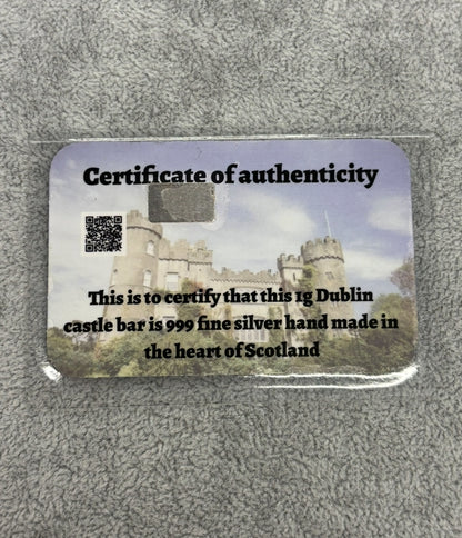 1g Fine Silver Various Carded Bars