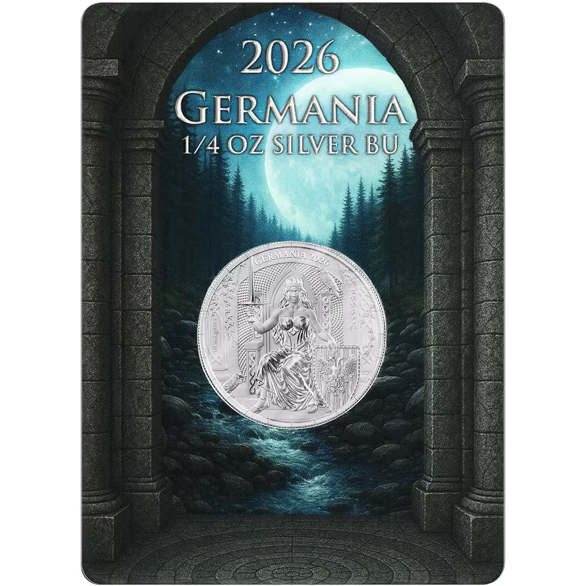 1/4 oz Pure Silver Coin Germania Coin