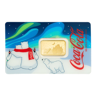 PAMP Coca-Cola® Polar Bear Hugs 5g Pure Gold Bar