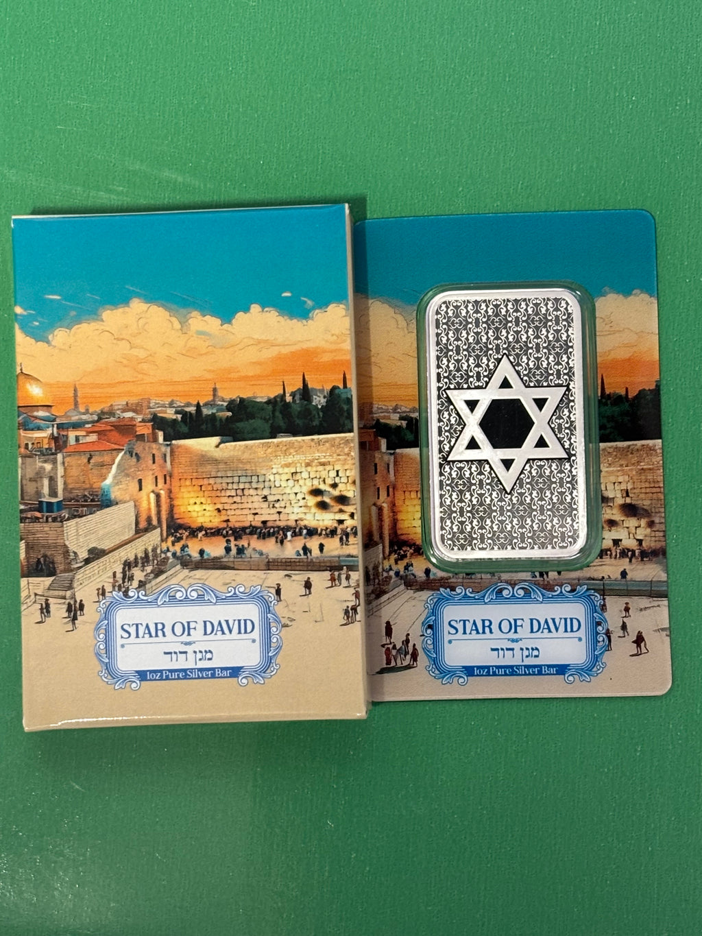 1oz .999 Silver Bar PAMP Star Of David