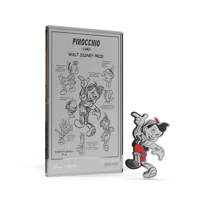 Disney Pinocchio Collectible Set
3/4 oz Silver Coin + 5 g Silver Foil Set