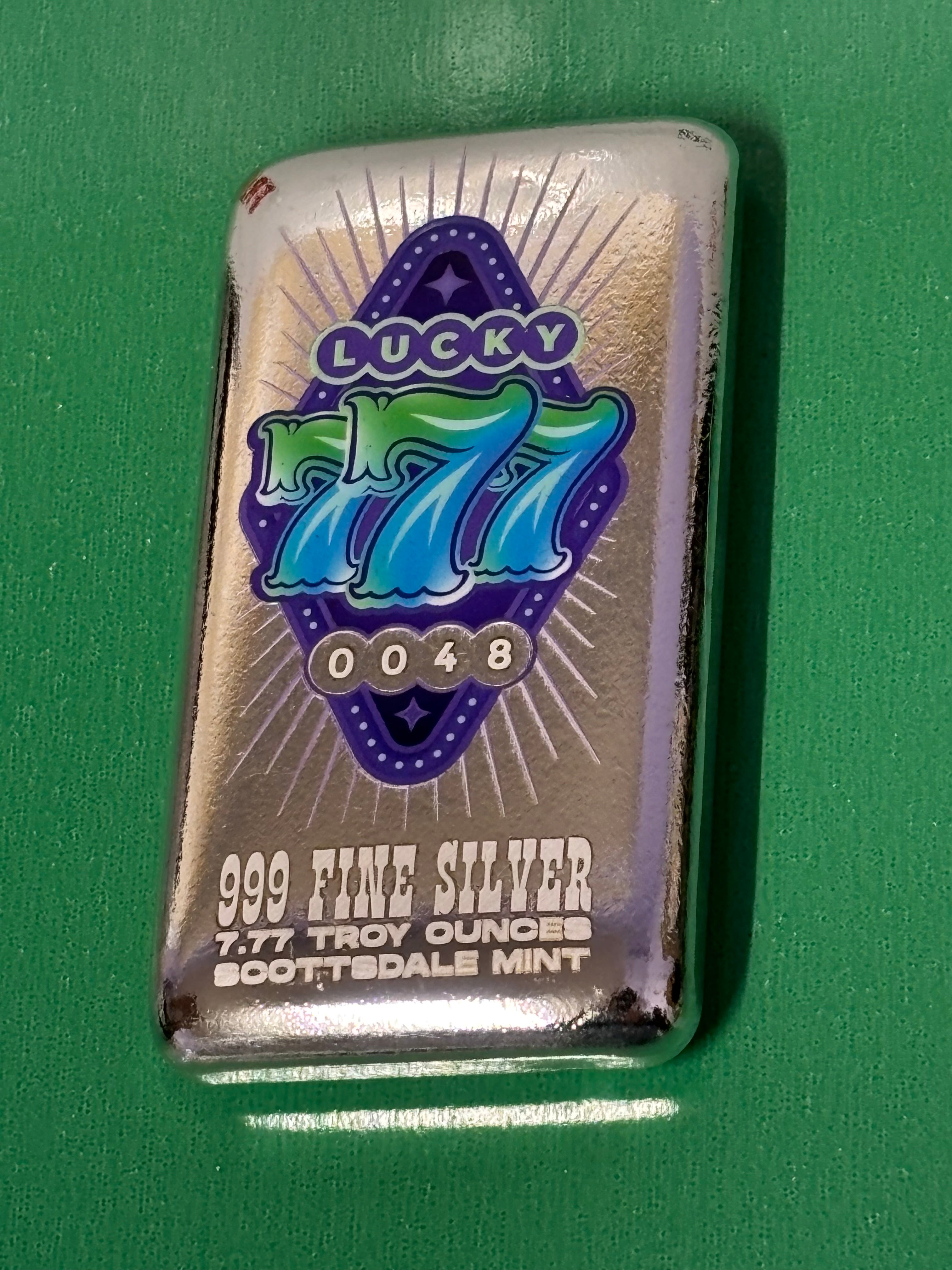 Luck 7.77oz .999 Silver Bar Mintage Of 50