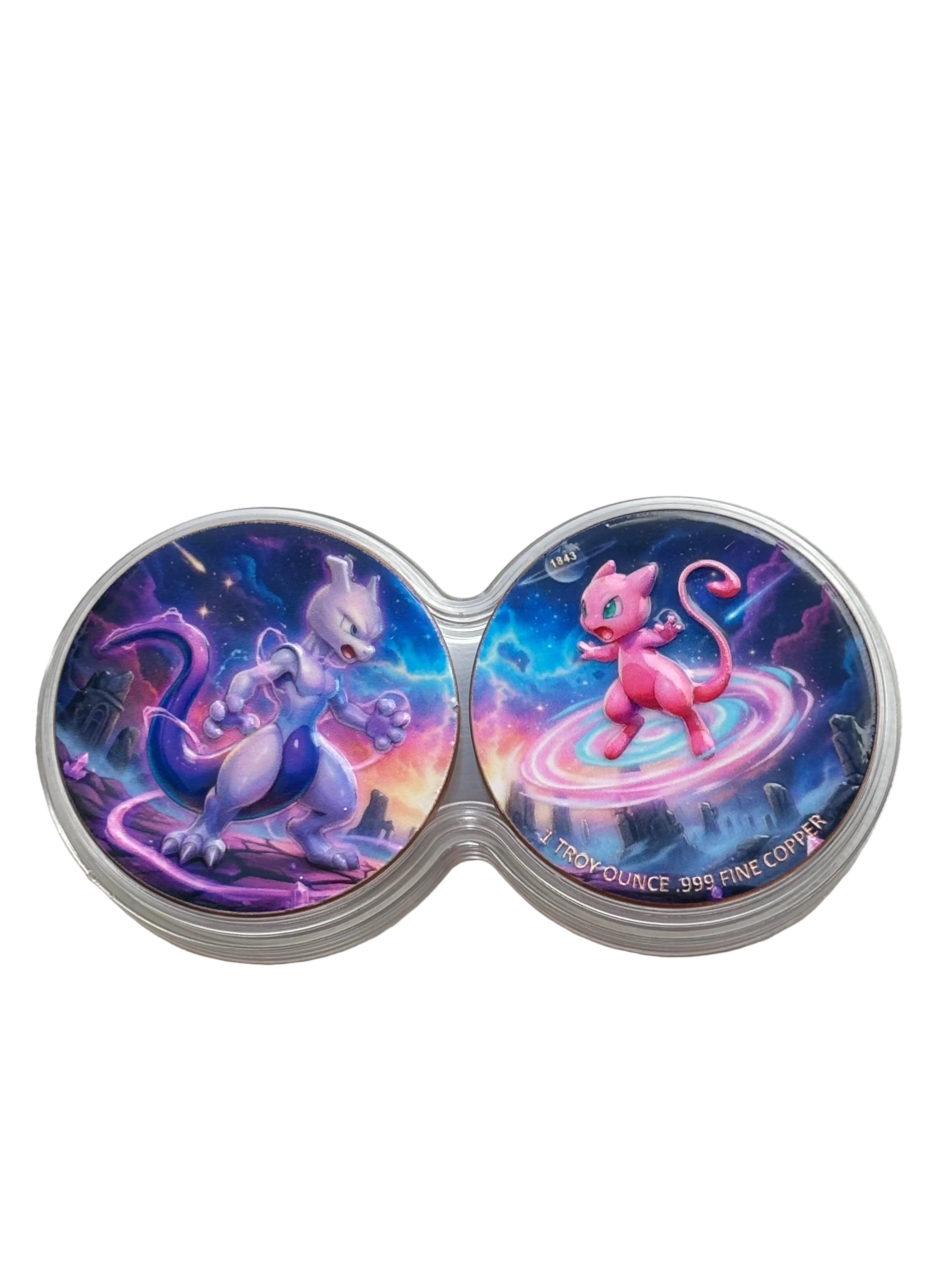 Mewtwo vs Mew – Limited Edition Fan-Inspired 2x1oz Copper Round Set (DuoStack Capsule)