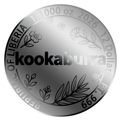 1/1000oz Pure Platinum Kookaburra Coin In Card