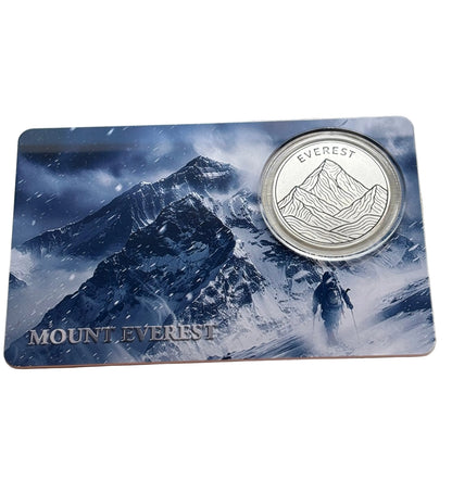 MOUNT EVEREST 1/10th oz Pure Silver Coin 1$ Liberia 2026