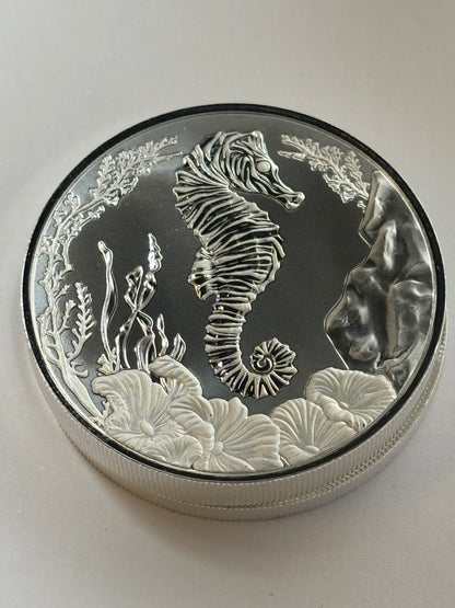 2025 Samoa Zebra Seahorse 1oz Pure Silver Coin