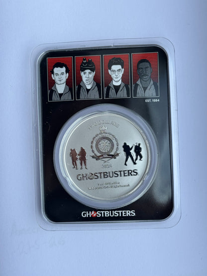 2024 Niue 1oz Pure Silver $2 Ghostbusters 40th Anniversary Coin (TEP)