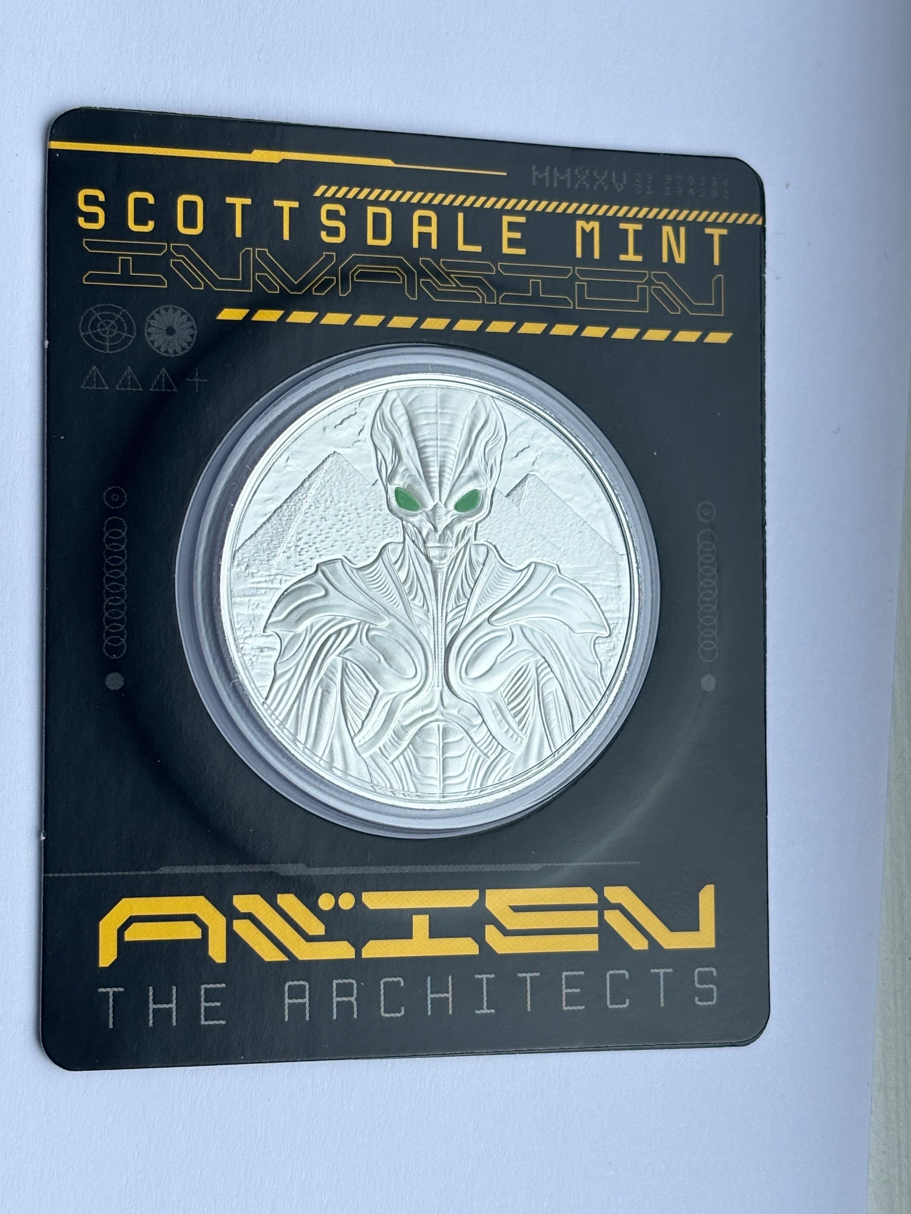 Alien Architects 1oz Pure Silver Coin BU