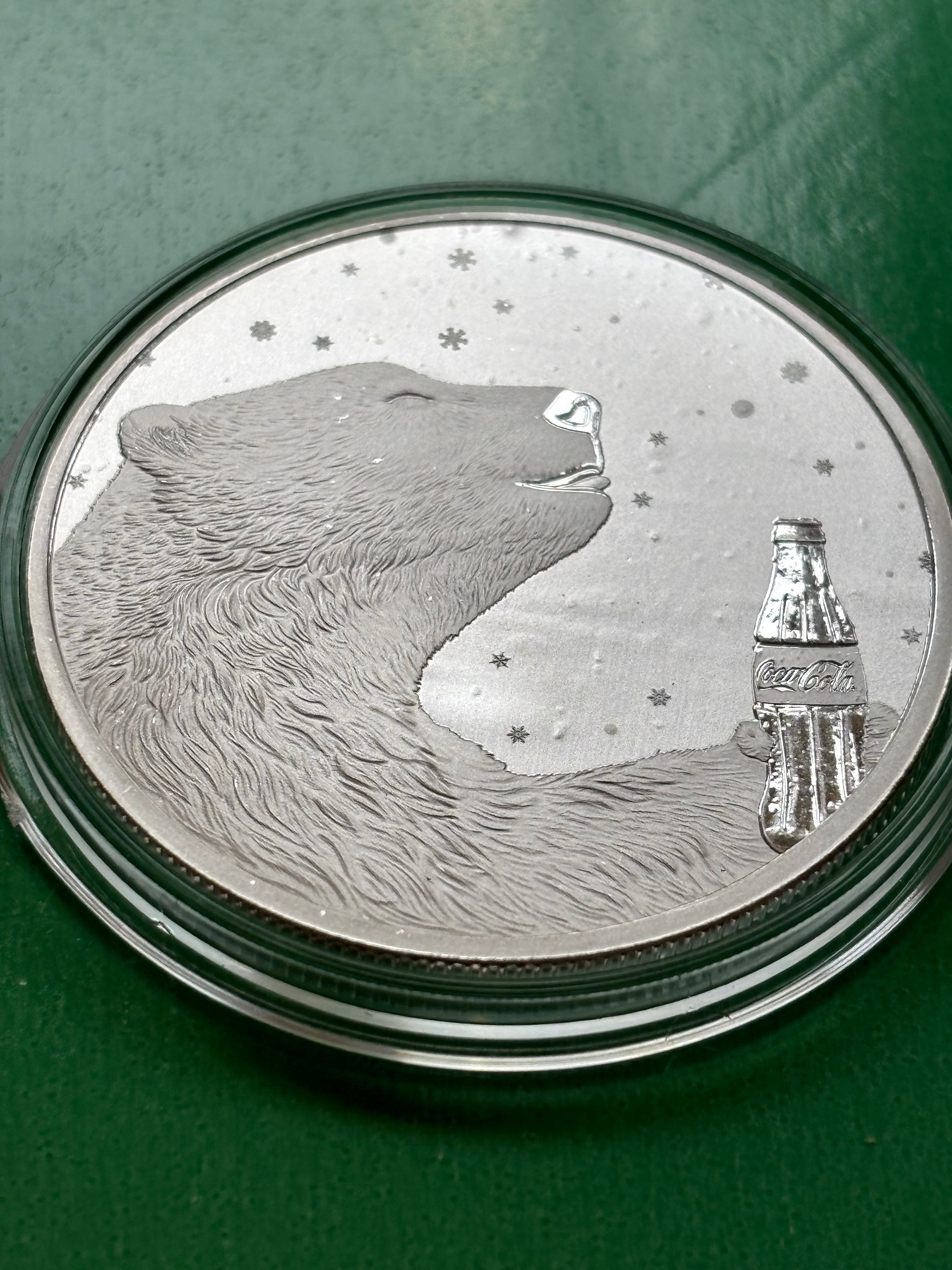 1oz .999 Silver Coca Cola Round Polar Bear