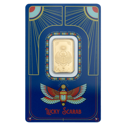 5g PAMP Pure Gold Bar Good Luck Scarab