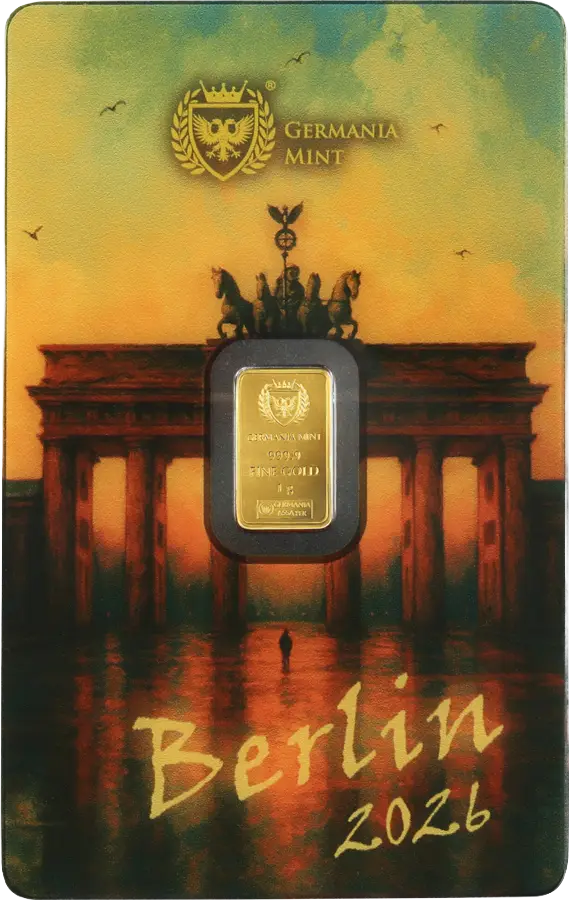 1g .9999 Gold Bar 2026 WMF BERLIN BEAR