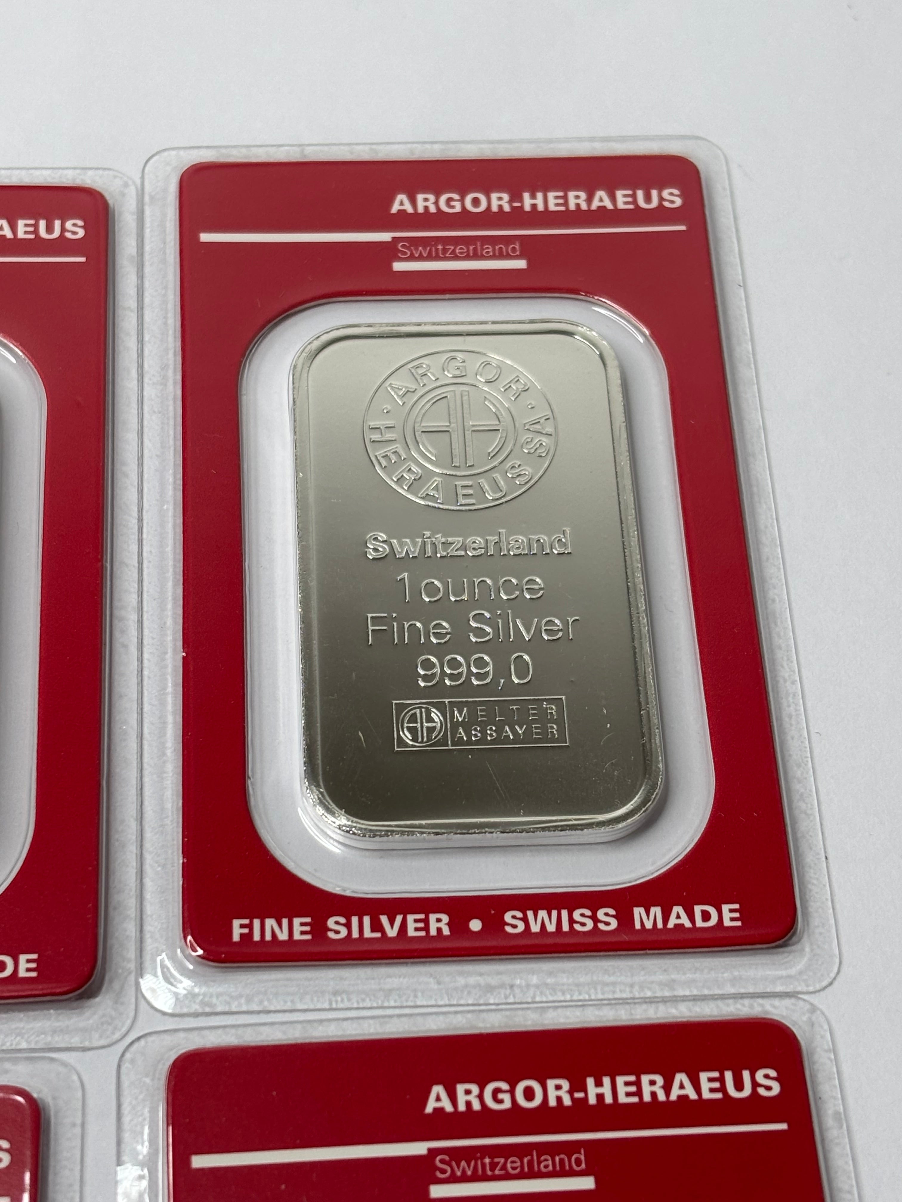 1 oz Silver Bar | Argor-Heraeus In Assay