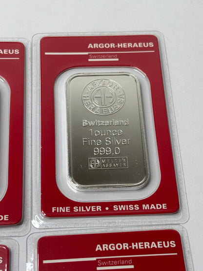 1 oz Silver Bar | Argor-Heraeus In Assay