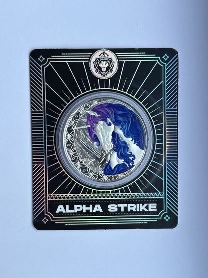 2025 Fiji Unicorn "Celestra"
1oz Pure Silver Colorized Coin | Alpha Strike