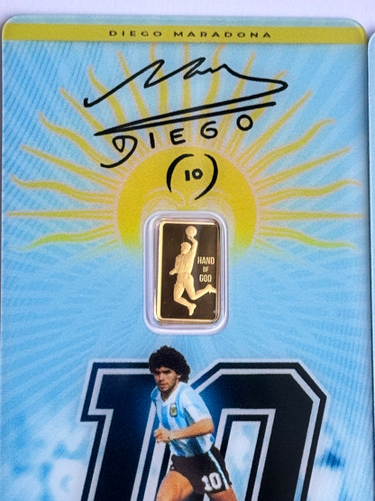 1g Pamp Pure Gold Bar Diego Maradona