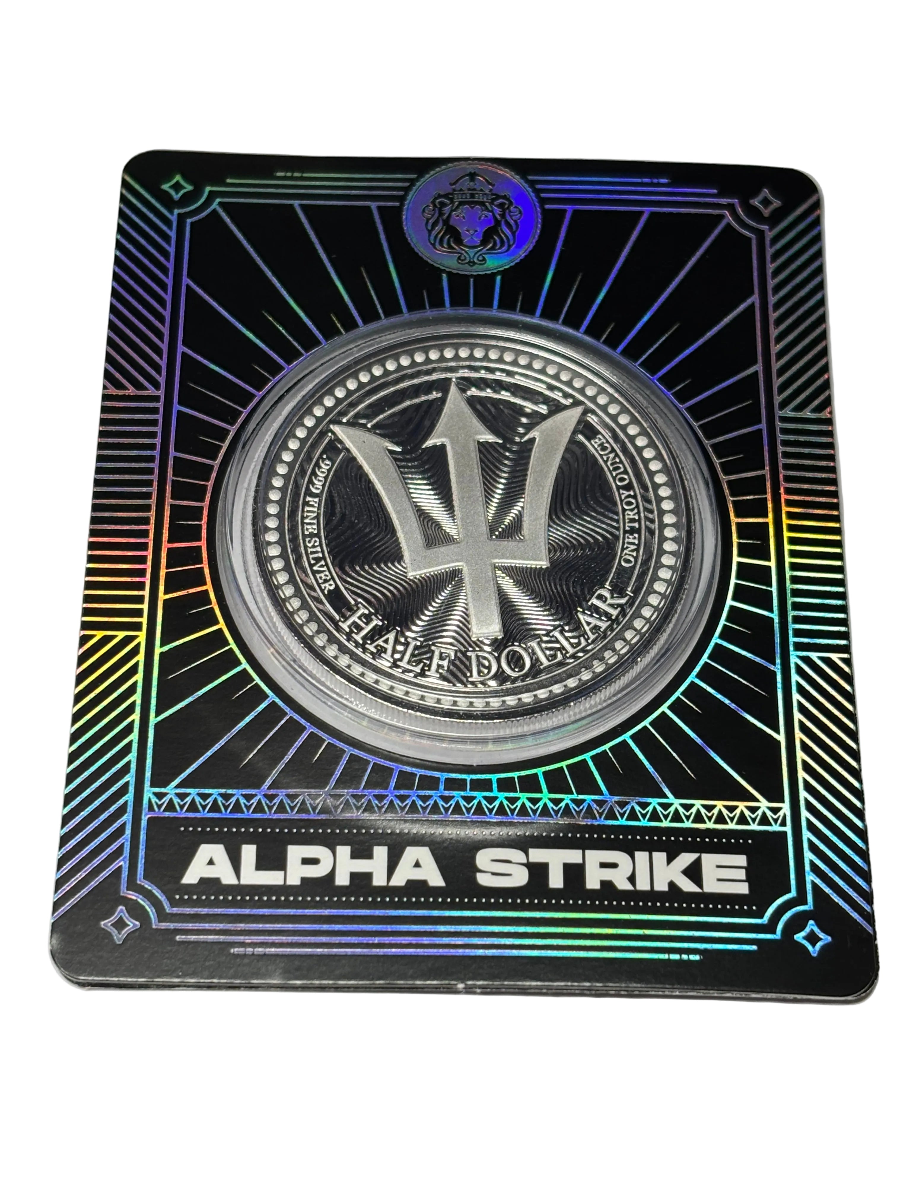 1oz Pure Silver Aplha Strike Coin Barbados Trident By Scottsdale mint