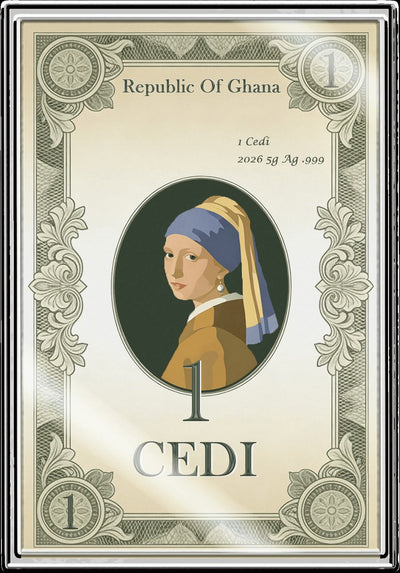 5g Pure Silver Note Girl With The Pearl Earring
