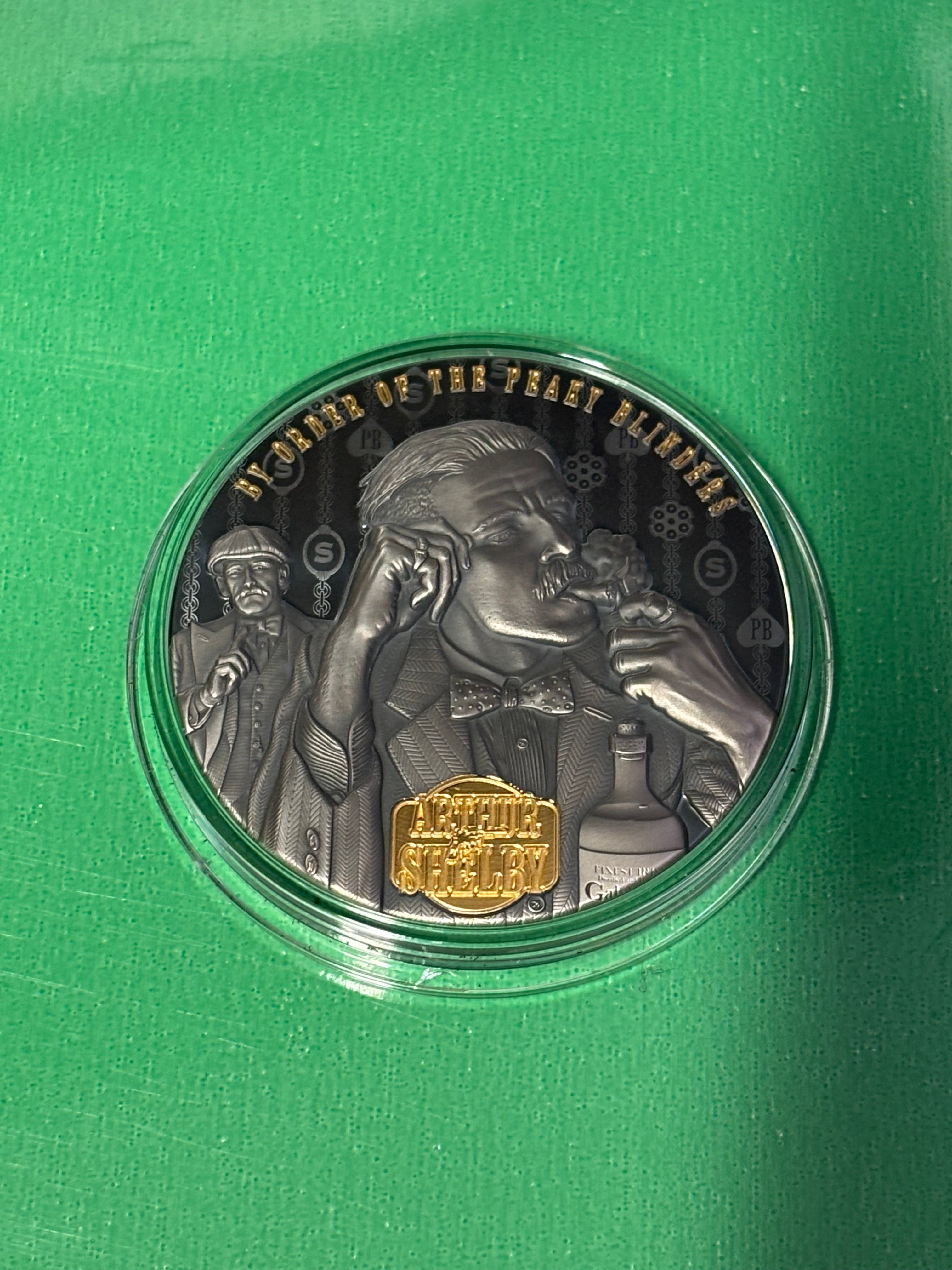 2oz .999 Silver Black Proof Peaky Blinders Arthur Shelby