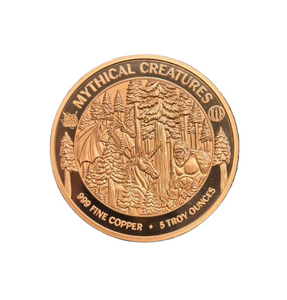 5oz Copper Kraken Round