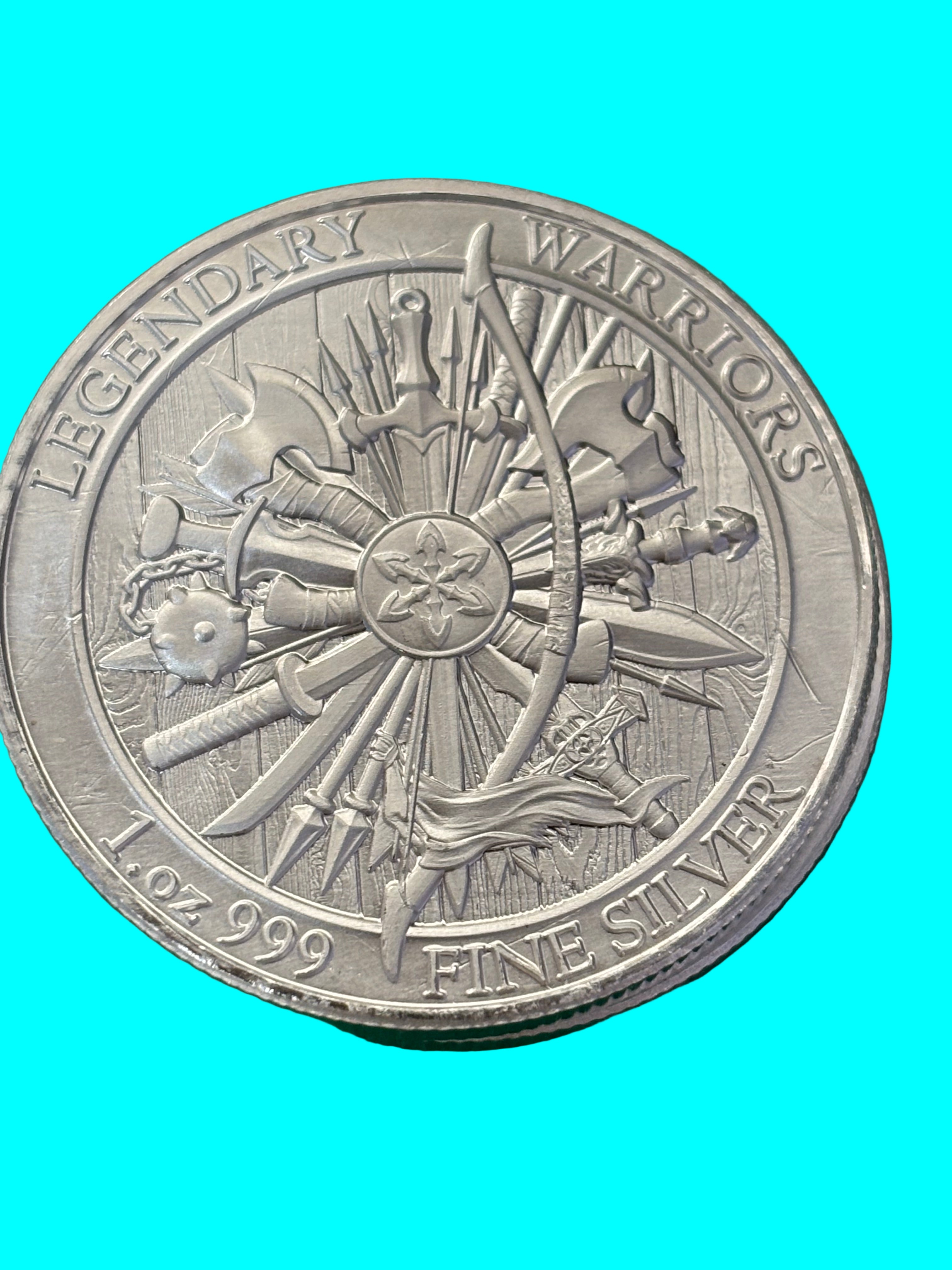 1oz .999 Silver Round Legendary Warriors Sitting Bull