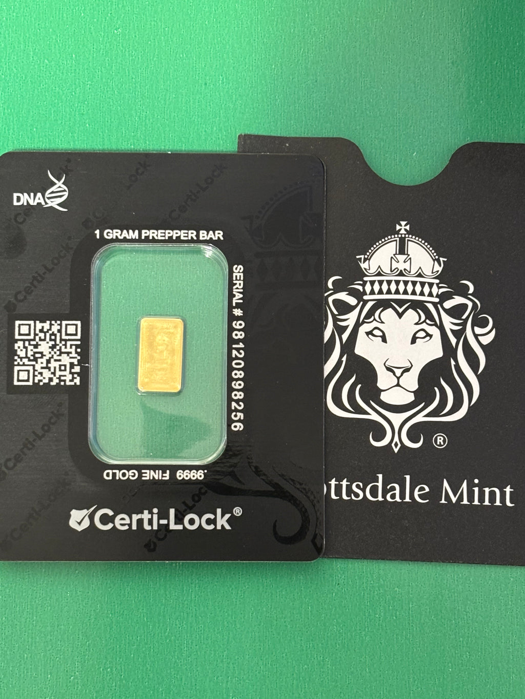 1g .999 Gold Scottsdale Bar