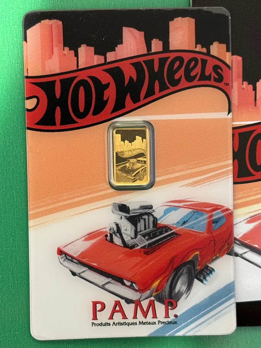 1g 999.9 Gold Bar PAMP Hot Wheels