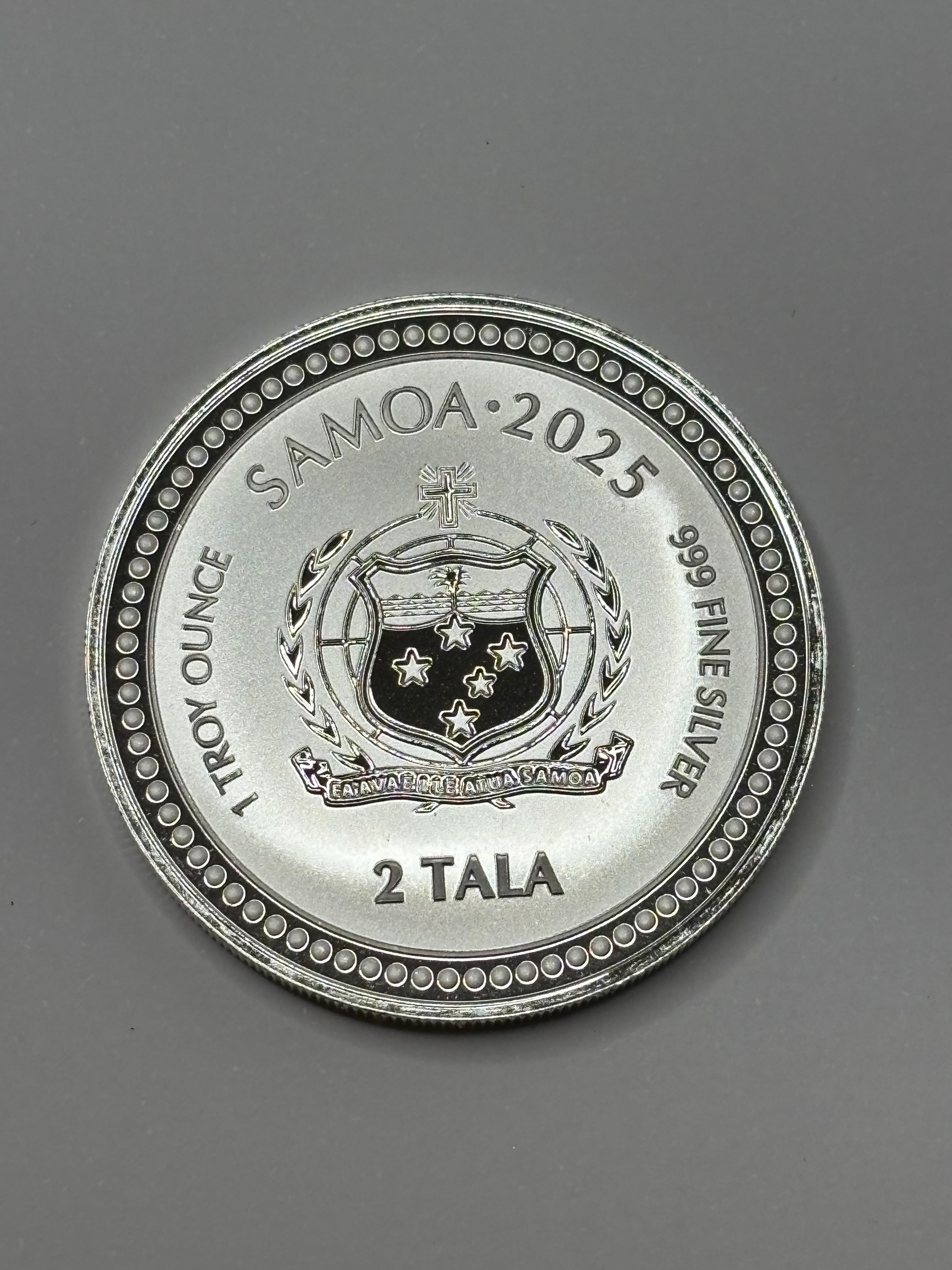 2025 Samoa Zebra Seahorse 1oz Pure Silver Coin