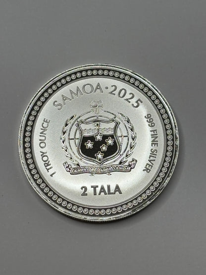 2025 Samoa Zebra Seahorse 1oz Pure Silver Coin