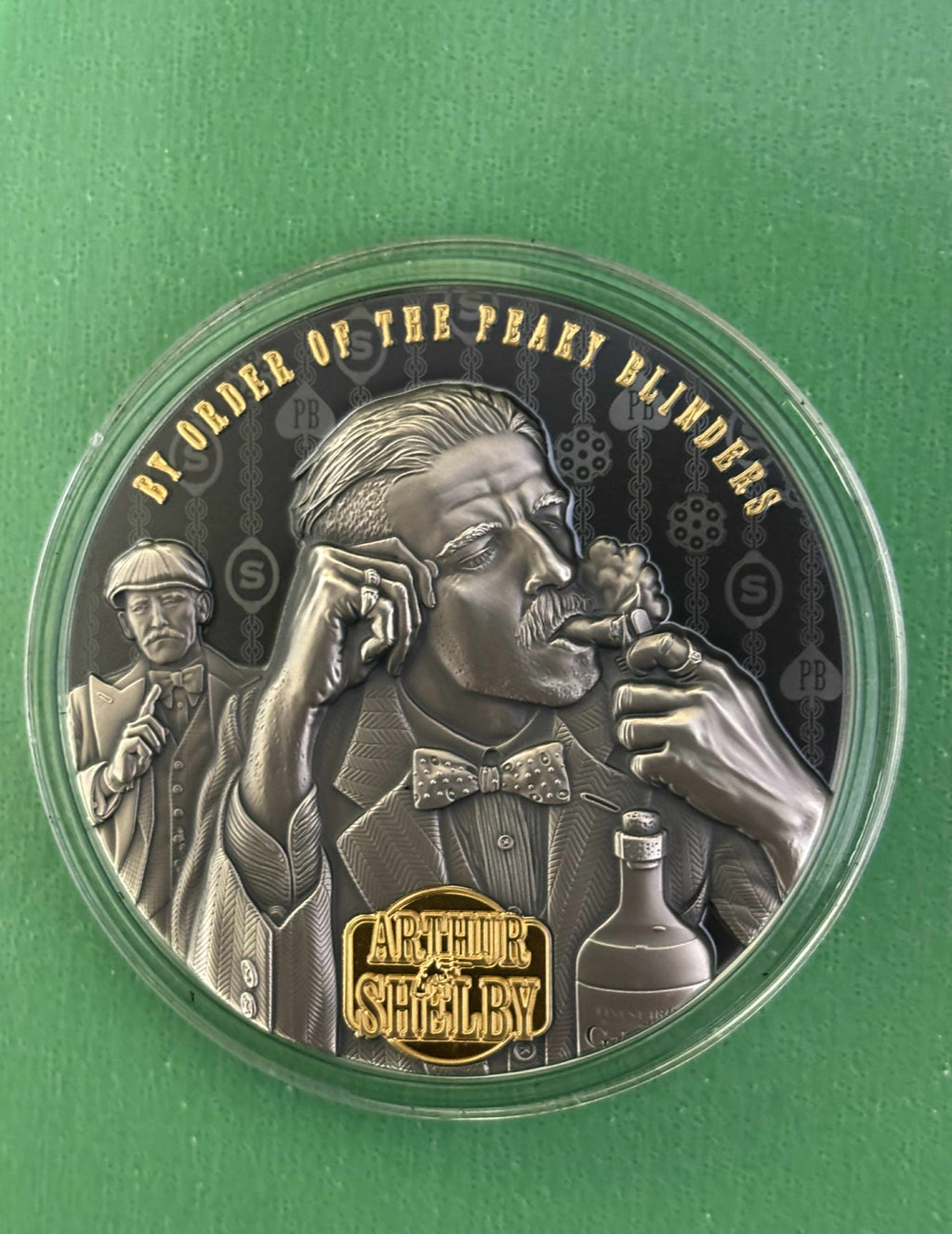 2oz .999 Silver Black Proof Peaky Blinders Arthur Shelby