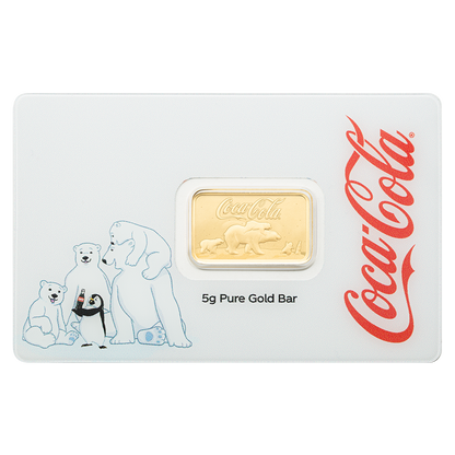 5g 999.9 Gold Pamp Coca Cola Christamas Polar Bear