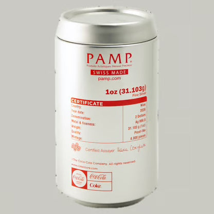 PAMP Diet Coke Can 1oz Pure Silver