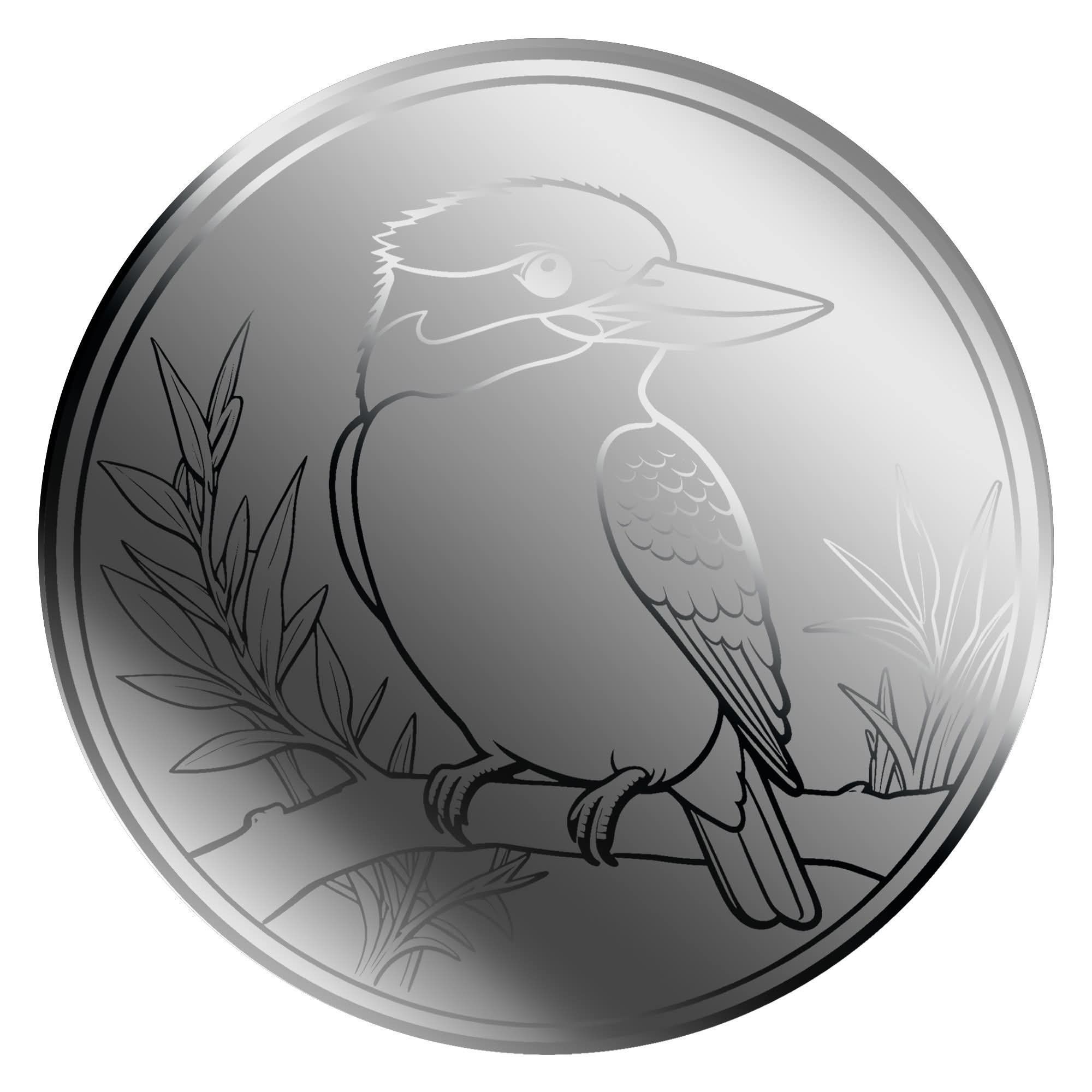 1/1000oz Pure Platinum Kookaburra Coin In Card