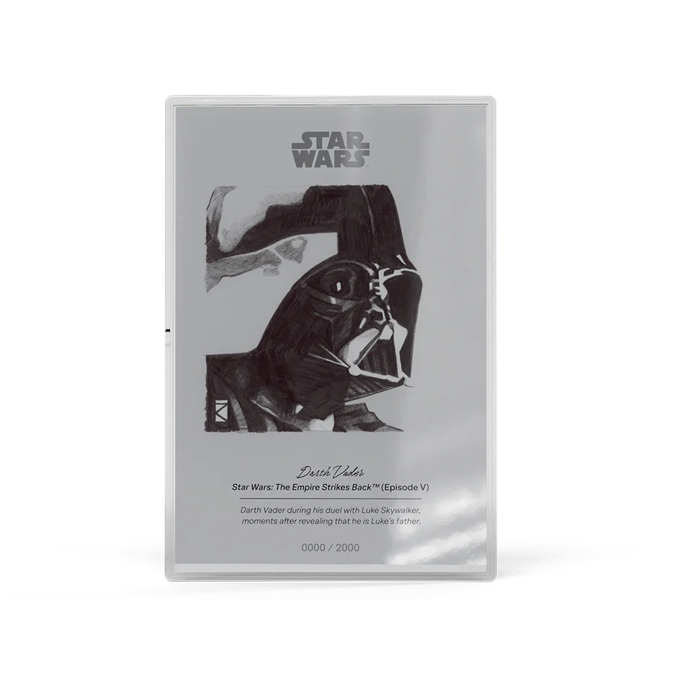 Star Wars™ Sketch Art - Darth Vader™ 5g Pure Silver Collectible Foil