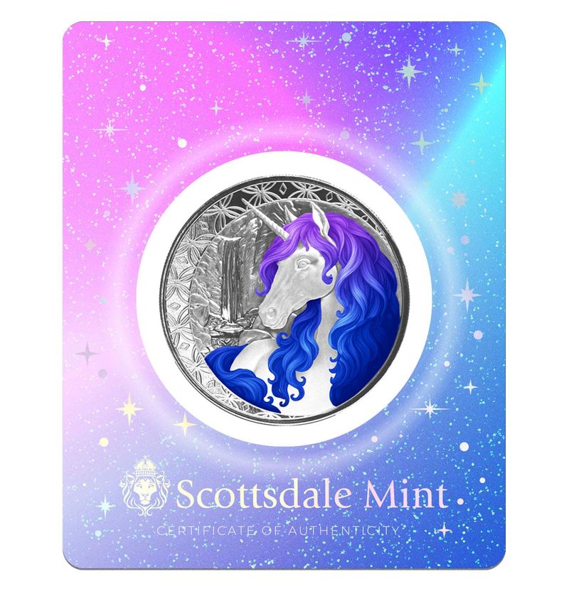 2025 Scottsdale Mint Unicorn “CELESTRA” Pure Silver Coin