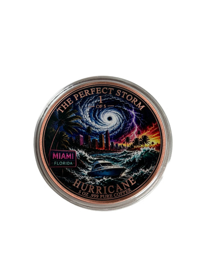 5oz Pure copper Round The Perfect Storm