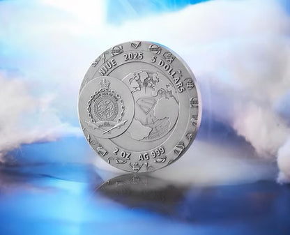 Superman and Krypto - 2 oz .999 Silver High Relief Coin - $5 Niue 2025