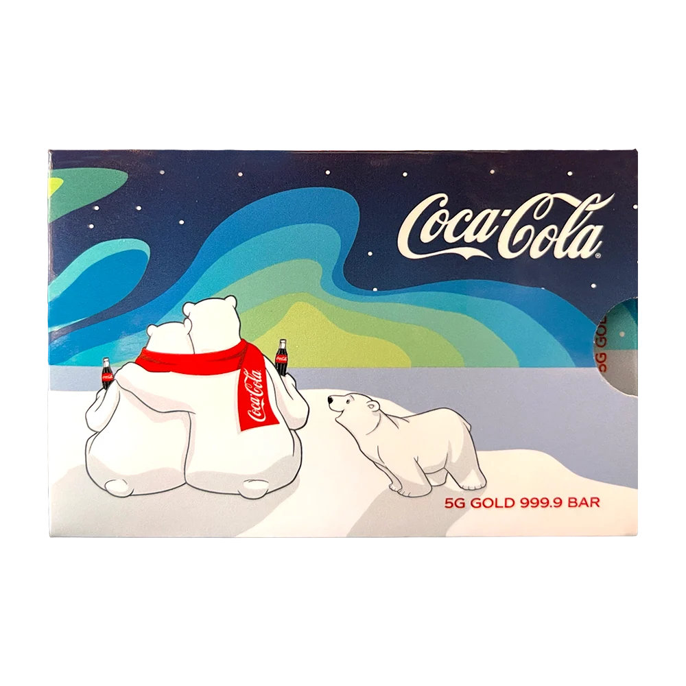 PAMP Coca-Cola® Polar Bear Hugs 5g Pure Gold Bar