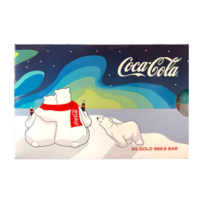 PAMP Coca-Cola® Polar Bear Hugs 5g Pure Gold Bar