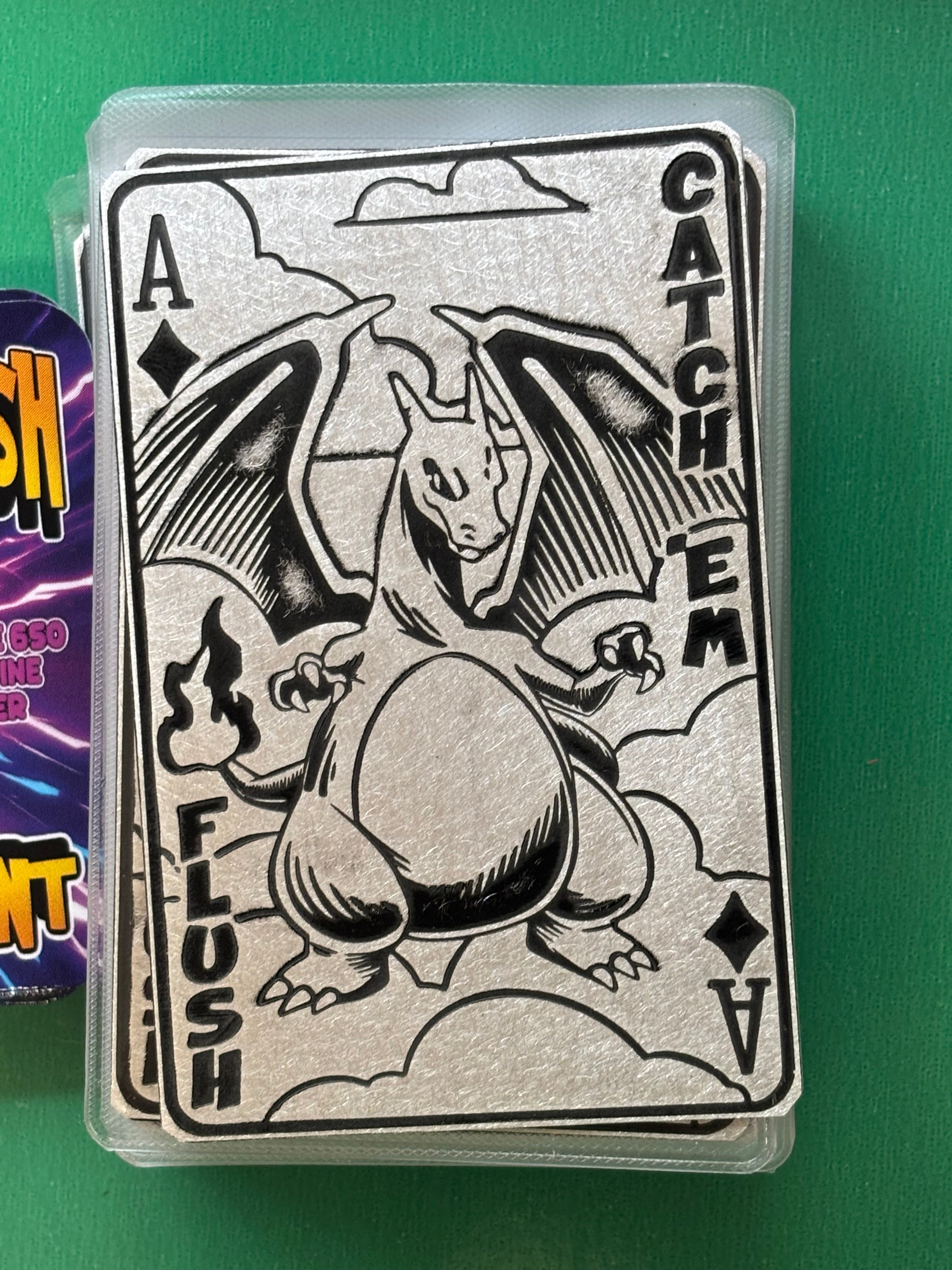 1oz .999 Silver Card Pokemon Charizard