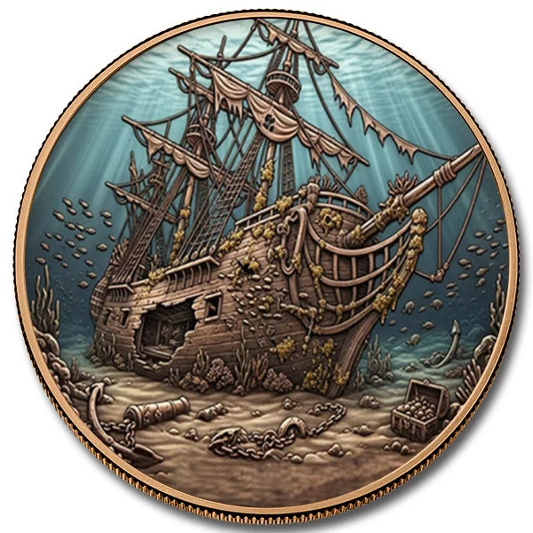5oz ADVP Copper Shipwreck Coin