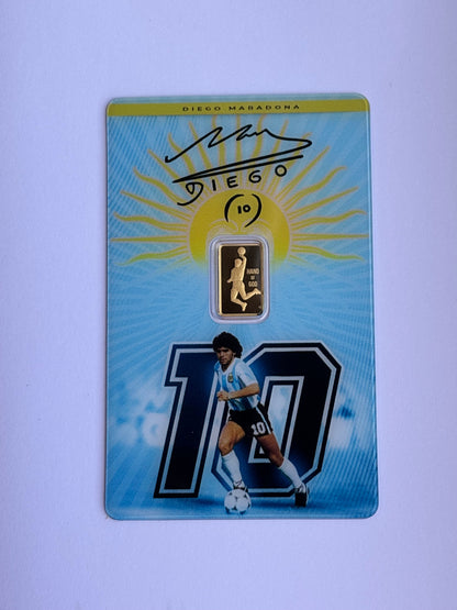 1g Pamp Pure Gold Bar Diego Maradona