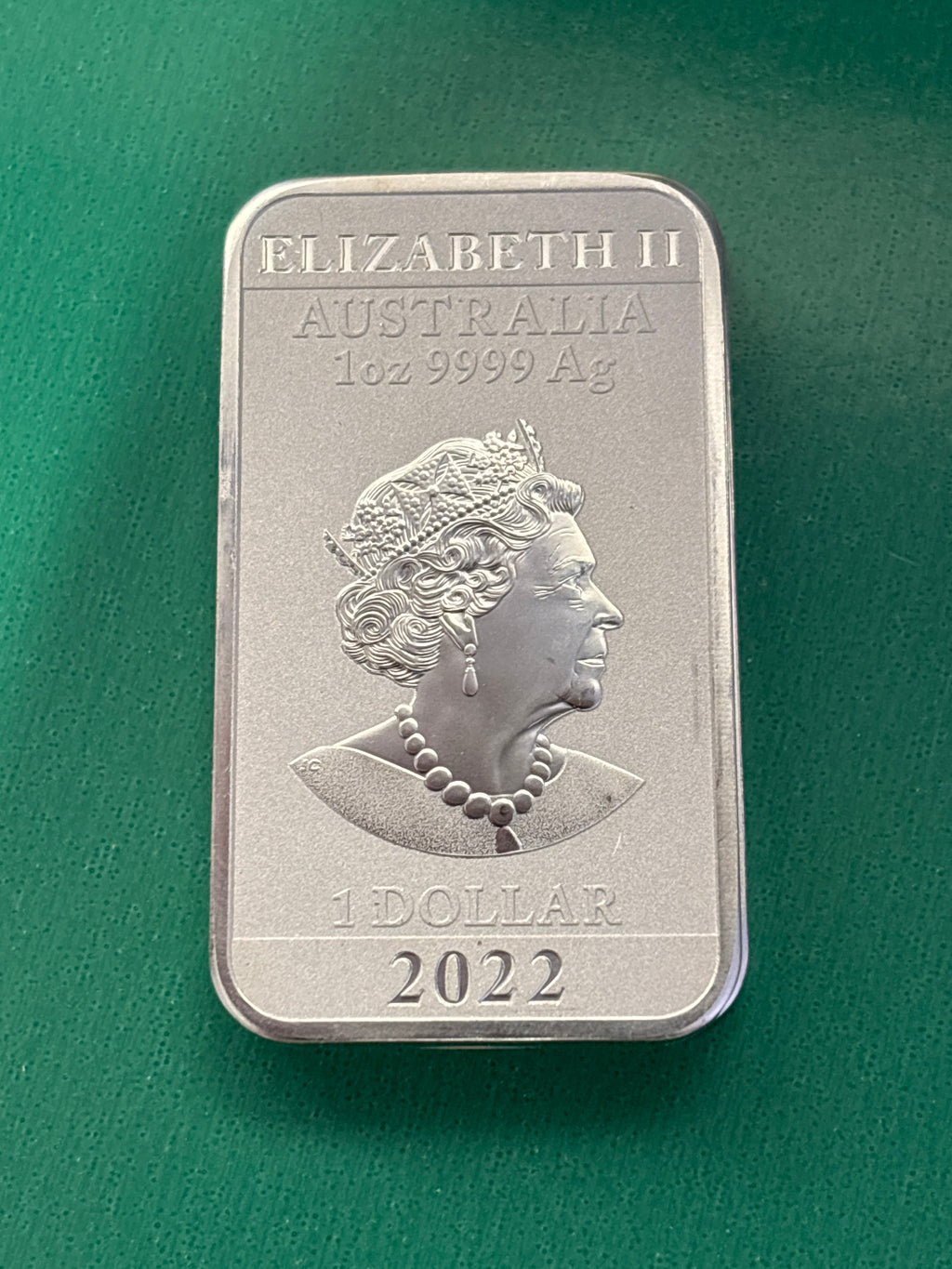1oz .9999 Silver Bar Perth Mint Dragon 2022