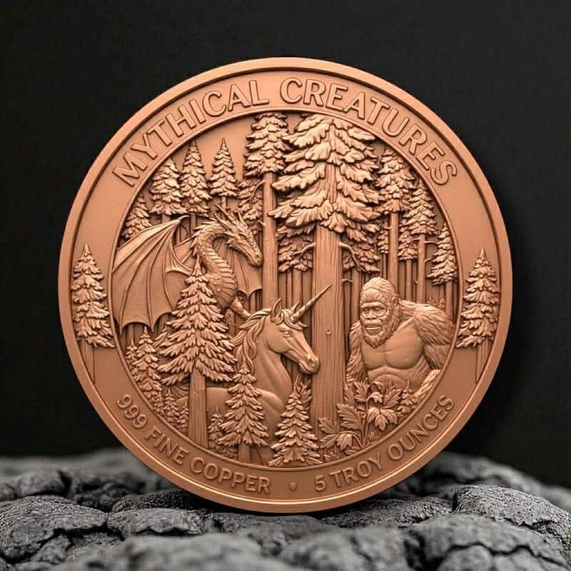5oz Copper Kraken Round