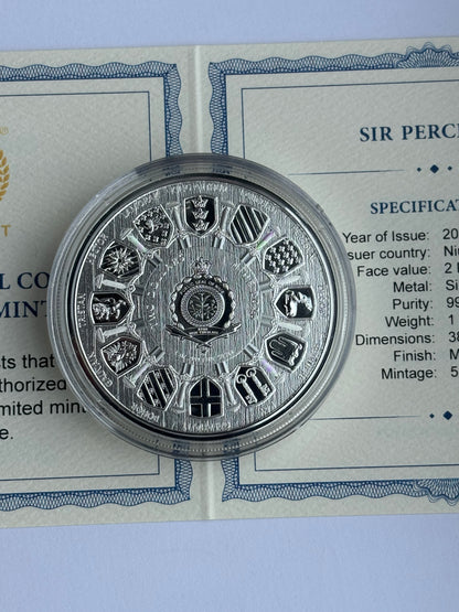 1oz Pure Silver Coin Sir Percival