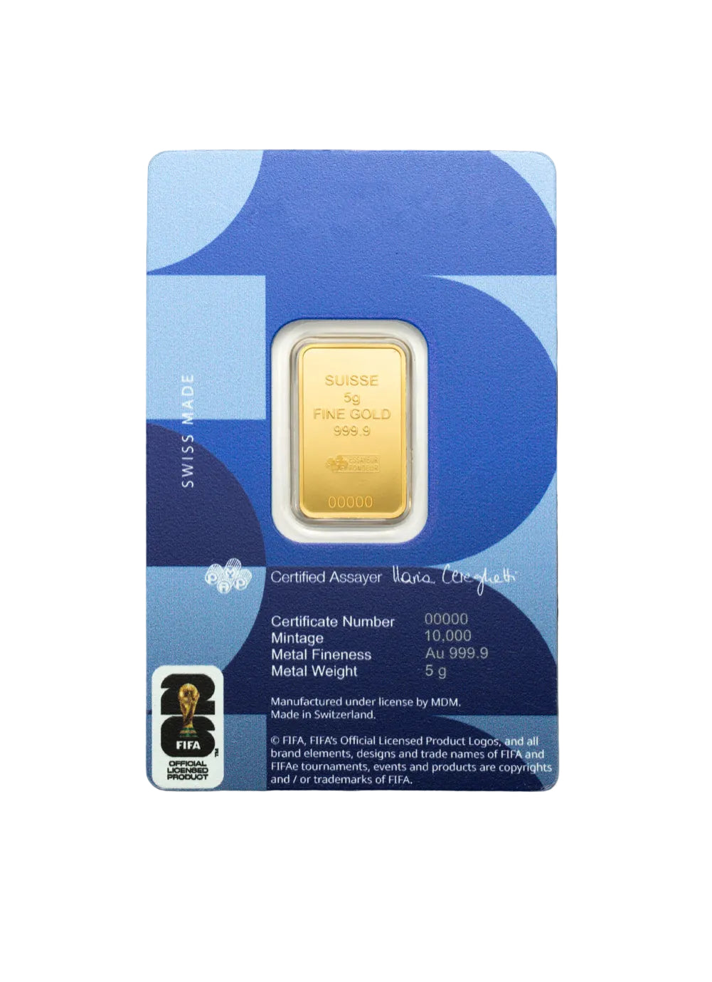 5g FIFA Wolrd Cup Pure Gold Bar By Pamp