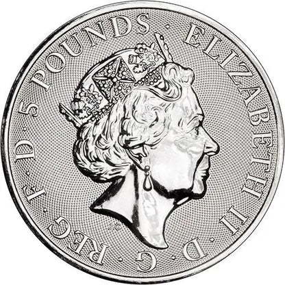 The Queen's Beasts 2019 Falcon 2oz pure Silver Bullion Coin