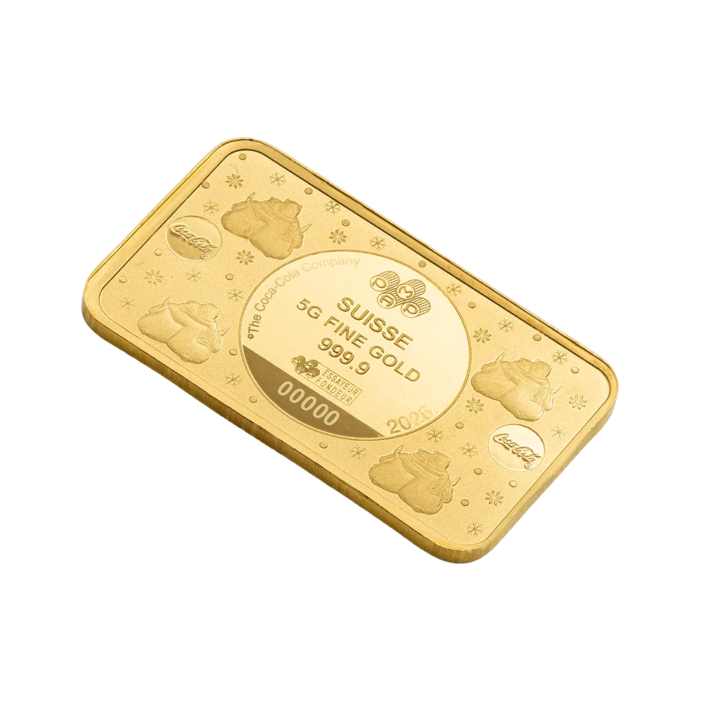 PAMP Coca-Cola® Polar Bear Hugs 5g Pure Gold Bar
