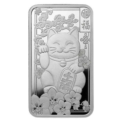PAMP Lucky Cat 1oz Pure Silver Bar