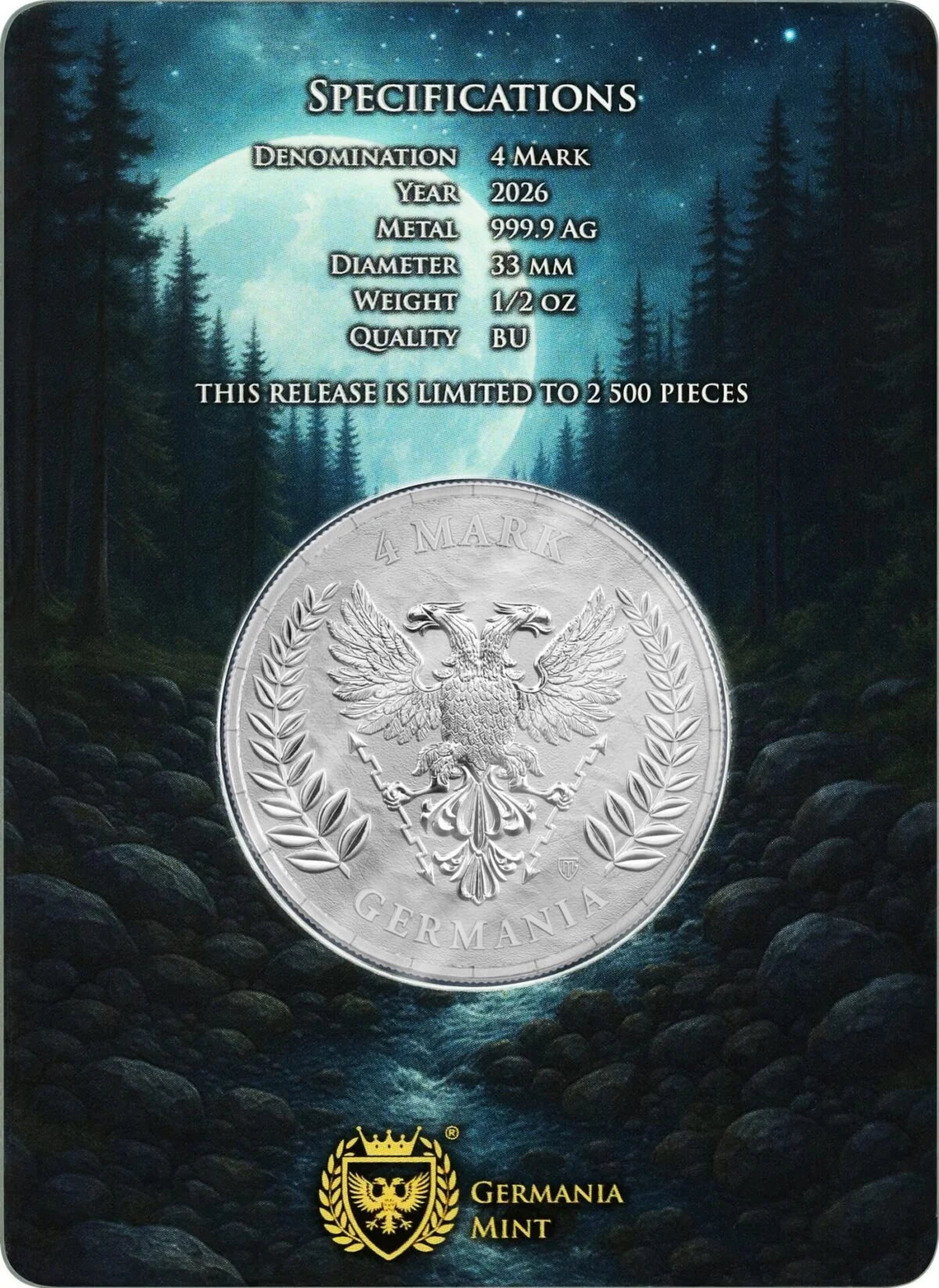 1/2oz Pure Silver Germania Coin