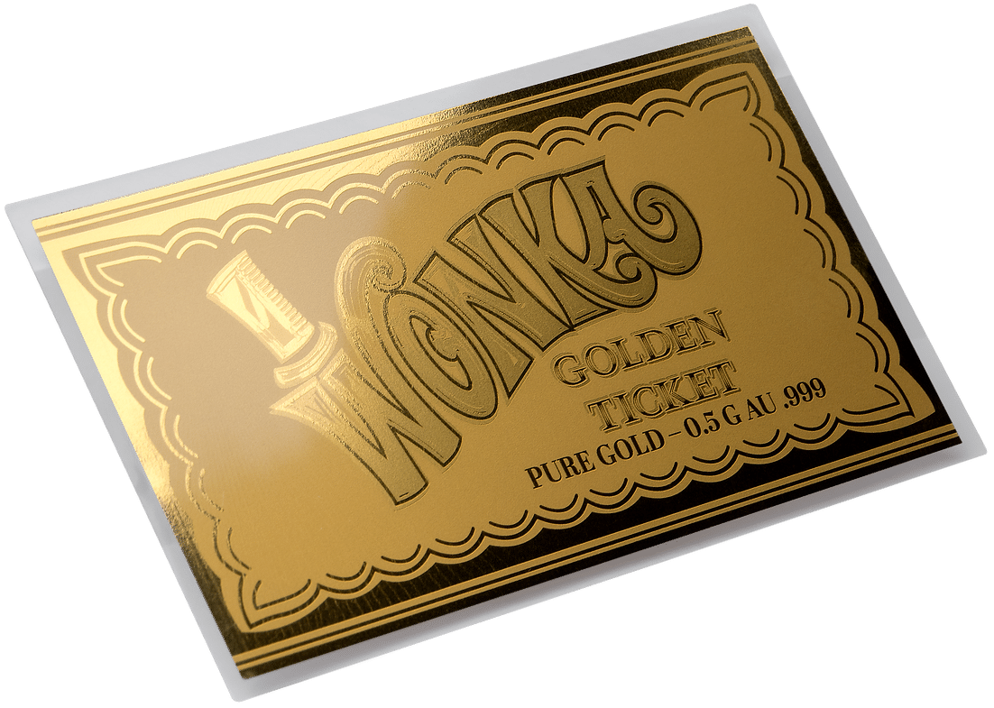 1/2g Pure Gold Wonka Golden Ticket